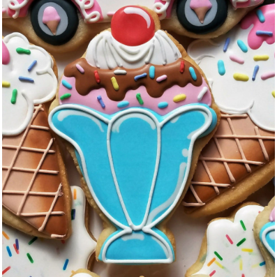 Flour Box Bakery's Ice Cream Sundae / Mermaid Cutter by Ann Clark