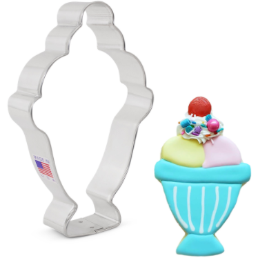 Flour Box Bakery's Ice Cream Sundae / Mermaid Cutter by Ann Clark