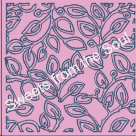 Digital STL Download: Leaf Background Fondant Embosser