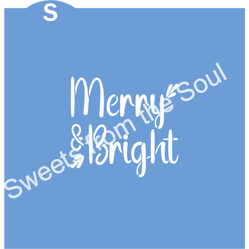 Merry & Bright Stencil