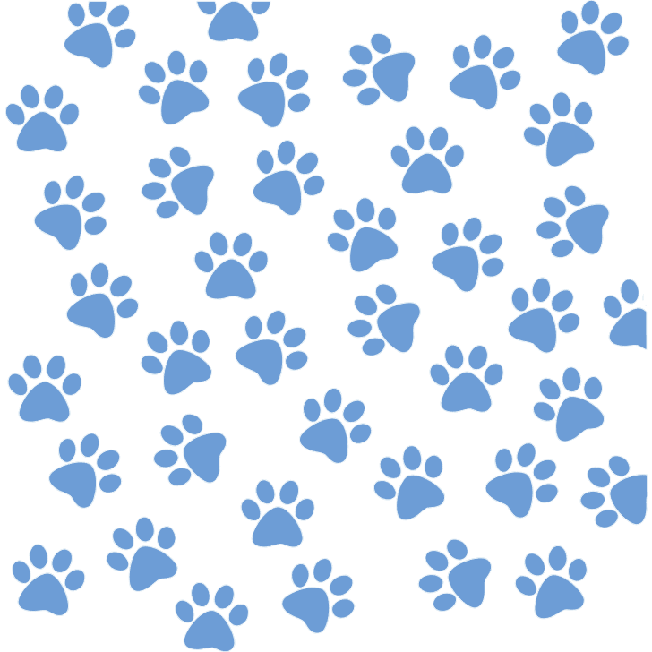 Puppy Paw Print Background Stencil