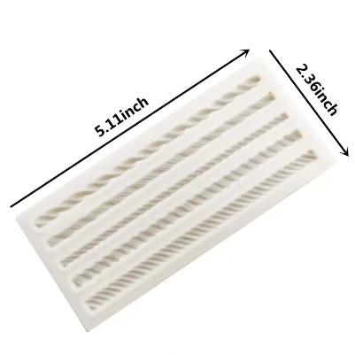 Rope Silicone Fondant Mold