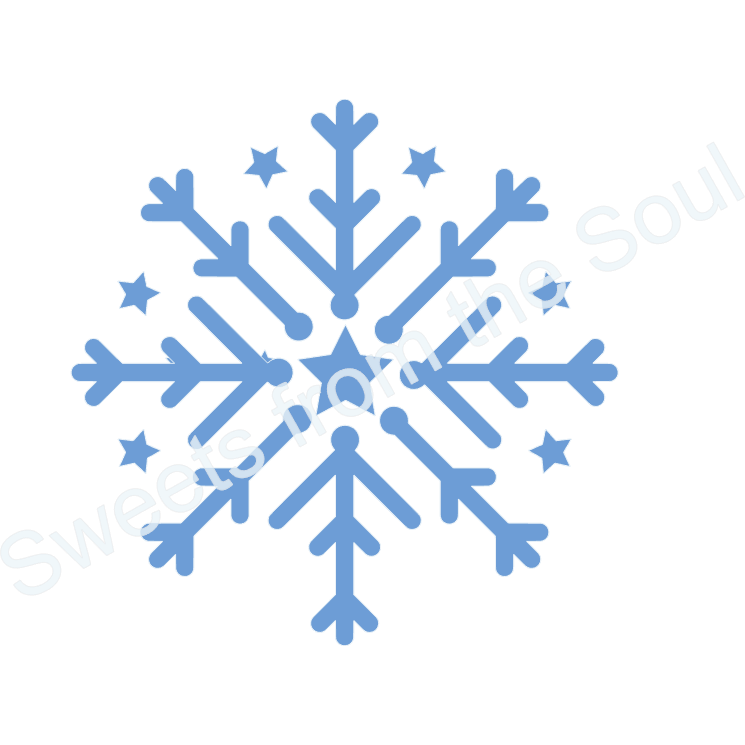 Snowflakes and Stars Cookie Stencil