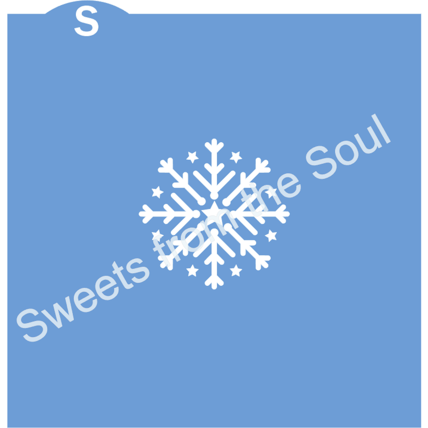 Snowflakes and Stars Cookie Stencil