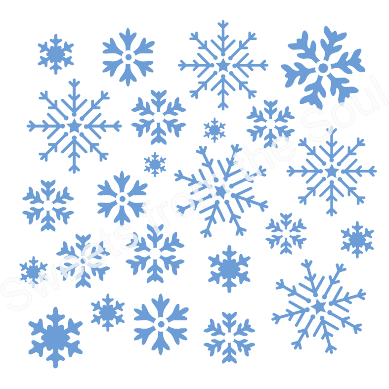 Snowflake Background Stencil
