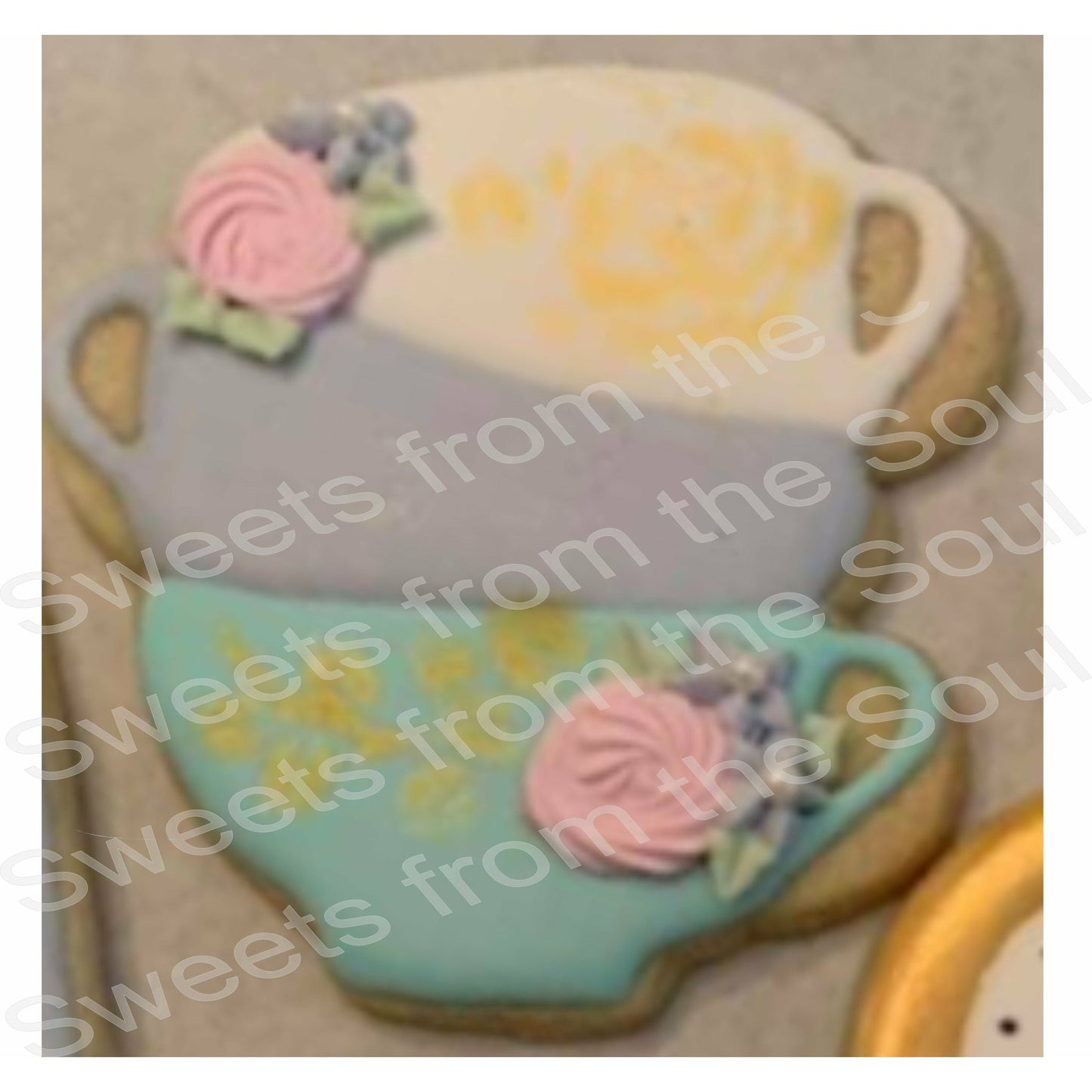 Stacked Tea Cups Cookie Cutters