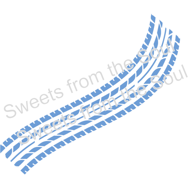 Tire Tracks Cookie Stencil