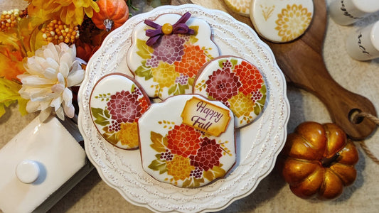Fall Flowers Layered Stencil Set