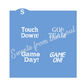 Football Messages 2-piece Cookie Stencil Set