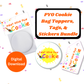 Digital File: Printable PYO Paint Your Own Cookie Bag Toppers, Gift Tags, & Stickers Bundle