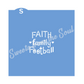 Faith Family Football Stencil