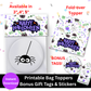 Digital File: Printable Happy Halloween Treat/Cookie Bag Toppers, Gift Tags, & Stickers Bundle