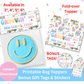 Digital File: Printable Groovin' Into a New School Year! Bag Toppers, Gift Tags, & Stickers Bundle