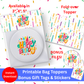 Digital File: Printable Happy Birthday Candles Treat/Cookie Bag Toppers, Gift Tags, & Stickers Bundle