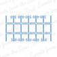 Football Field Lines Cookie Stencil