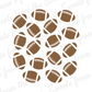 Digital SVG Download: Football Background Cookie Stencil