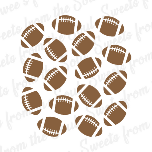 Football Background Cookie Stencil