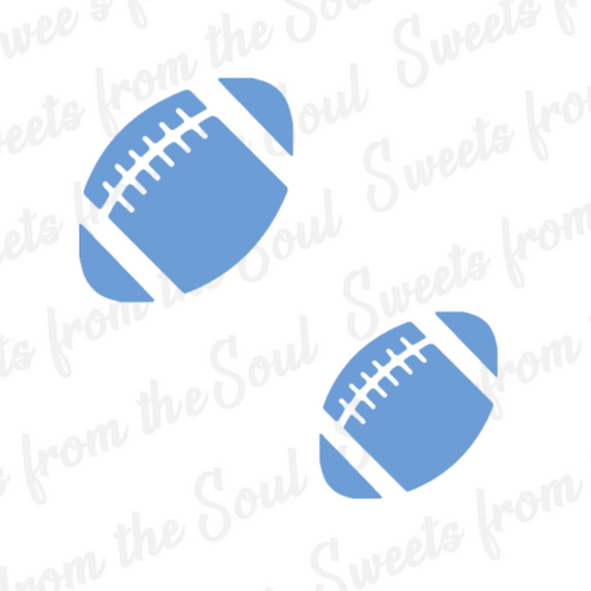 Football Cookie Stencil