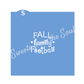 Digital SVG Download: Fall Family Football Stencil