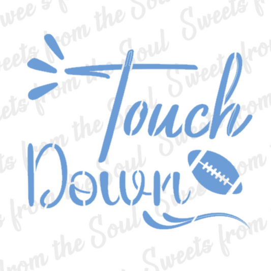 Touchdown Cookie Stencil