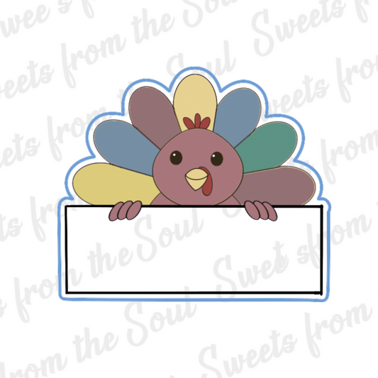 Turkey Name Plaque Cookie Cutter