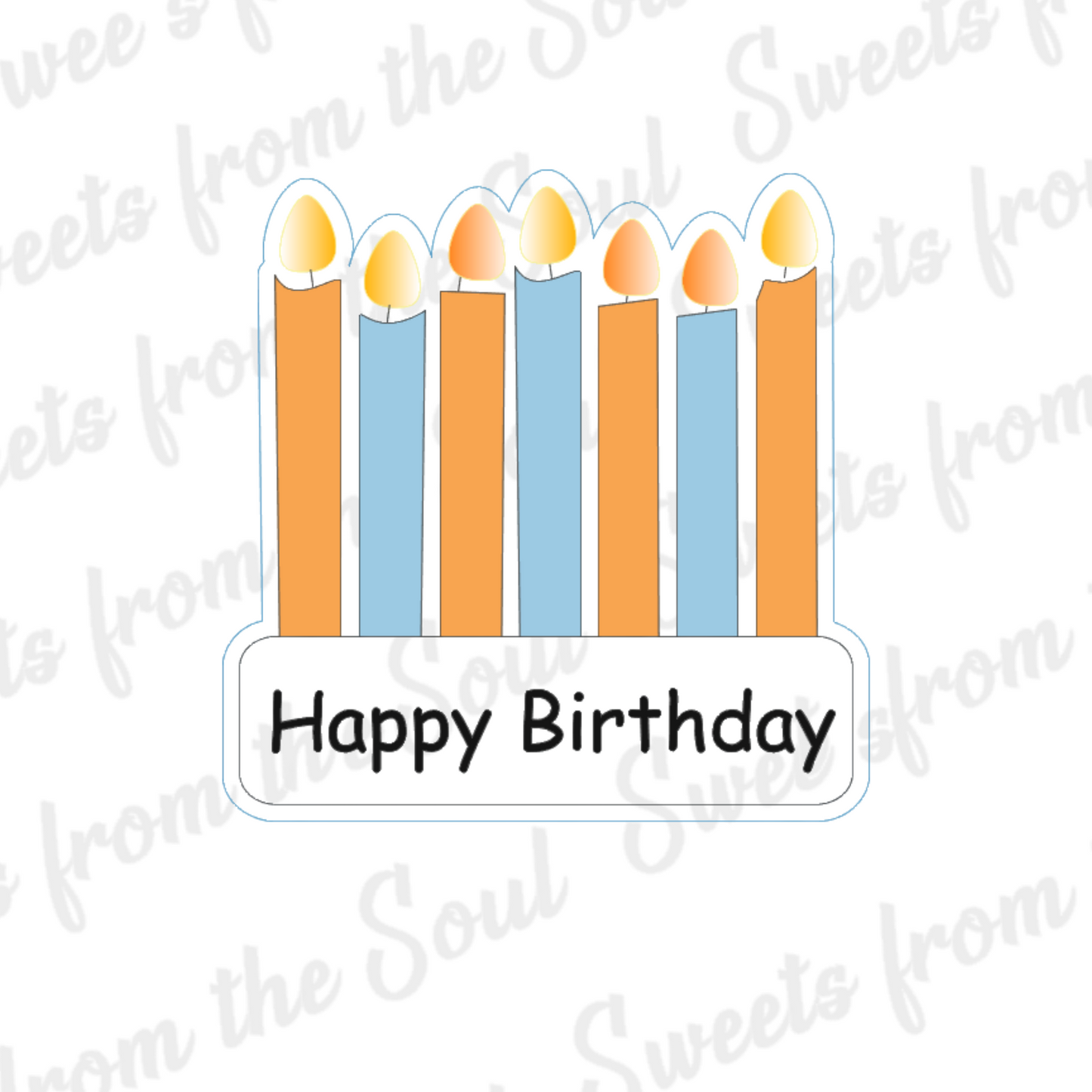 Birthday Candles Plaque Cutter
