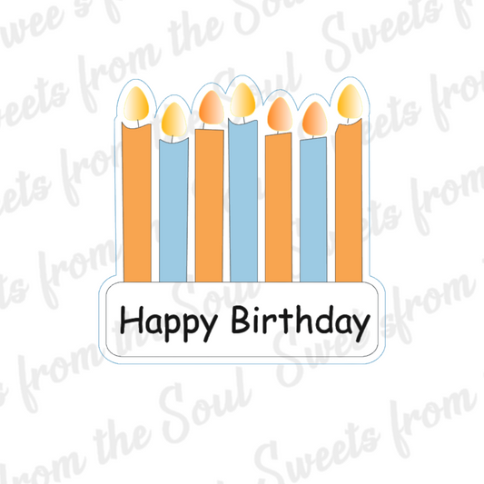Birthday Candles Plaque Cutter