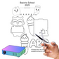 ABC Cookie Cutter with Royal Icing Transfer Template