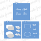 Holly Messages & Frames Stencil Set
