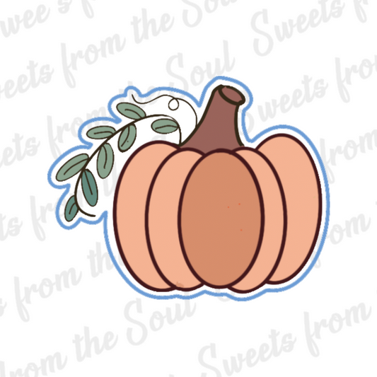 Pumpkin with Leaves Cookie Cutter