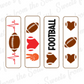 Football Cookie Sticks 2-piece Cookie Stencil Set