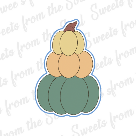 Stacked Pumpkins  Cookie Cutter