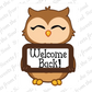 Owl Name Plaque, Back to School