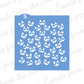 Jack-o-Lantern Faces Background Stencil