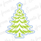 Christmas Tree Cookie Cutter & Matching Stencil