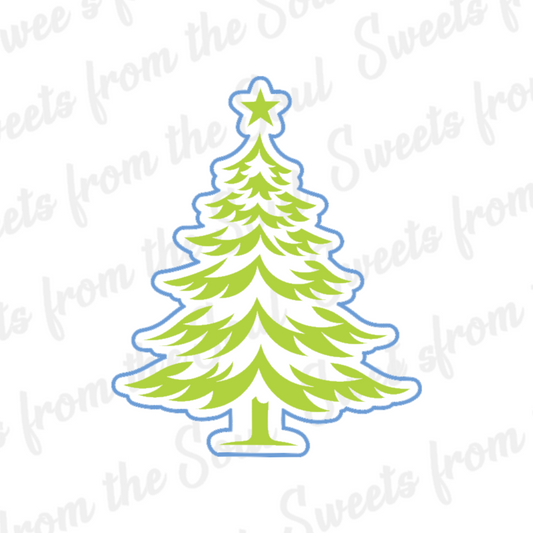Christmas Tree Cookie Cutter & Matching Stencil