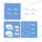 Poinsettia & Pinecones Layered Stencil Set Bundle