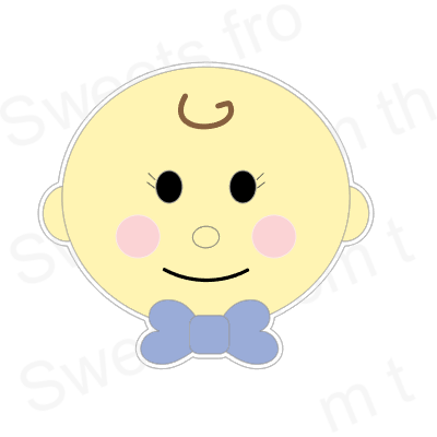 Digital STL File Download:  Baby Boy with Bow Tie Cookie Cutter