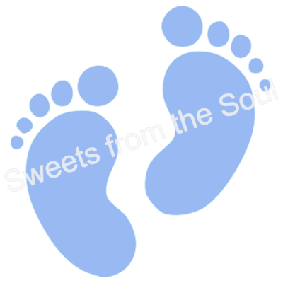 Digital ZIP File: Baby Feet Stencil & Cutter Set