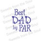Best Dad by Par Cookie Stencil