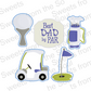 Best Dad by Par Cookie Cutter and Stencil Set