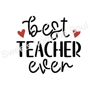 Best Teacher Ever! Cookie Stencil