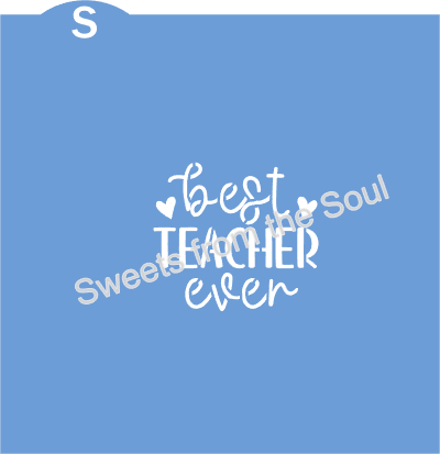 Best Teacher Ever! Cookie Stencil