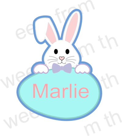 Digital STL File Download: Bunny with Egg Cookie Cutter