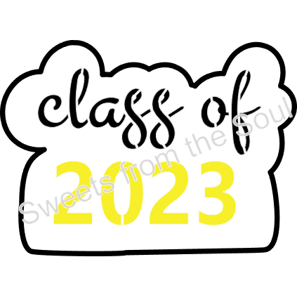 Class of 2023 Cookie Cutter and Stencil Set
