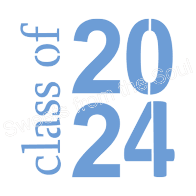 Digital SVG File: Class of 2024 Print Stencil