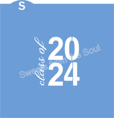 Class of 2024 Script Stencil