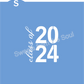 Digital SVG File Download: class of 2024 Script Stencil