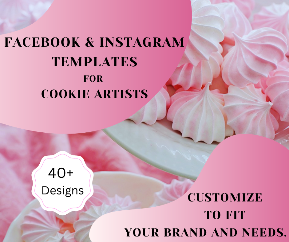 Facebook and Instagram Templates for Cookie Artists (Digital File)