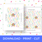 Digital File: Printable Happy Birthday Candles Treat/Cookie Bag Toppers, Gift Tags, & Stickers Bundle
